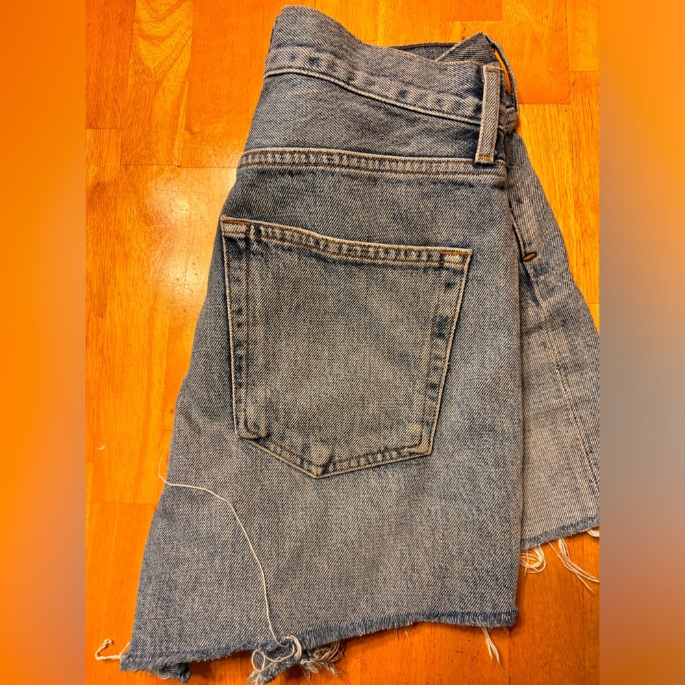 Agolde Parker Denim Button Fly shorts